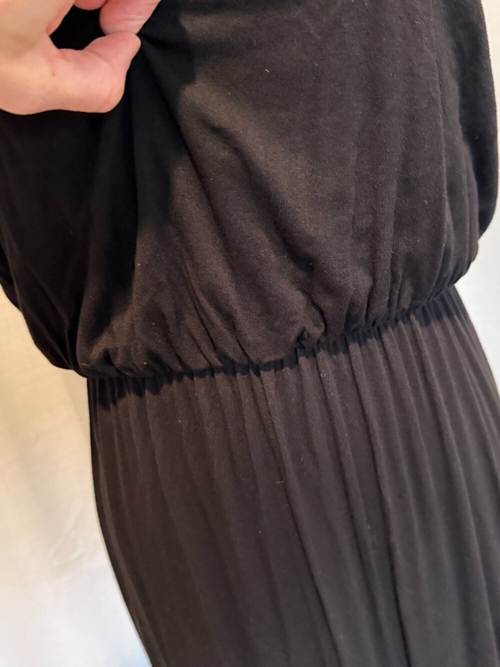 Olivia Rae Black Knit Maxi Dress Size M - Picture 5 of 9